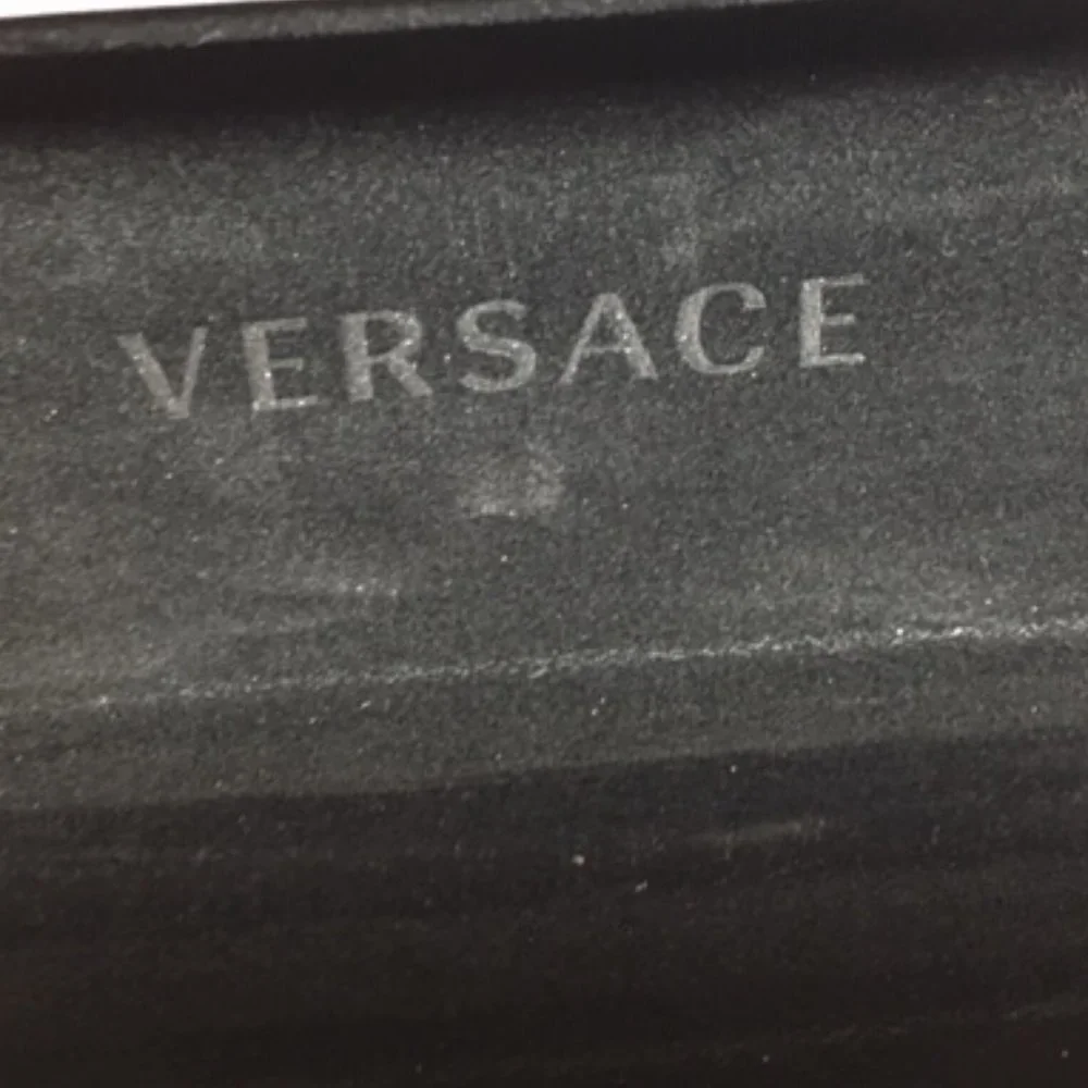 Versace Designer Eyeglass/Sunglass Case -Gold Letter Clamshell Hard Case White - Picture 7 of 7